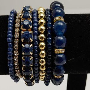 multi strand stretch bracelet set